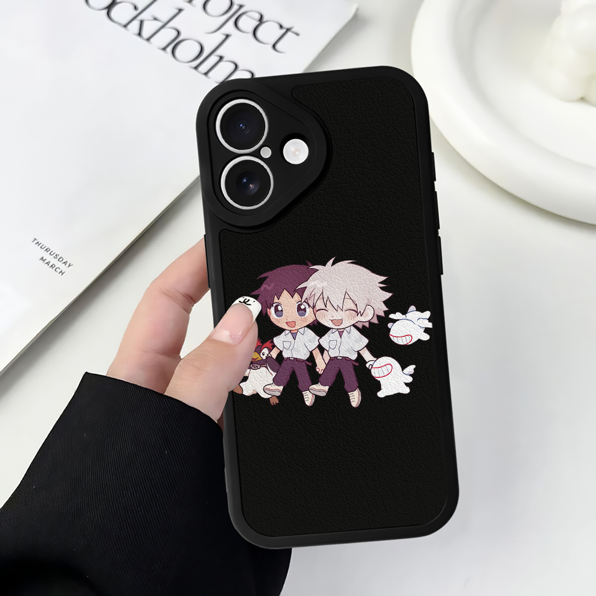 （画像用） EVA 新世紀エヴァンゲリオン 【iPhone 16シリーズ対応】シリコンスマホケース（レザー調） 材質：シリコン